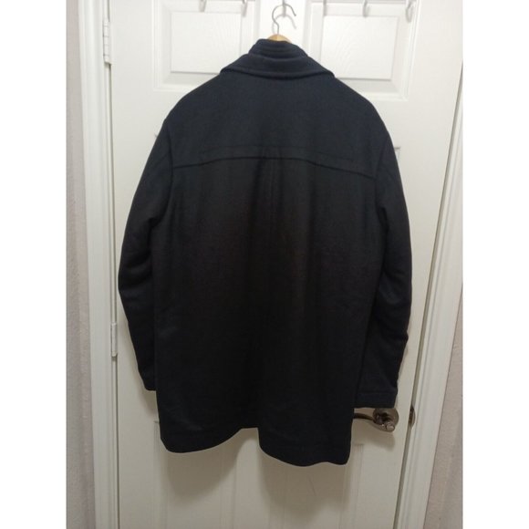 Men's Hugo Boss Cashmere Wool Black Double Layered Jacket Size 44R - Picture 12 of 14